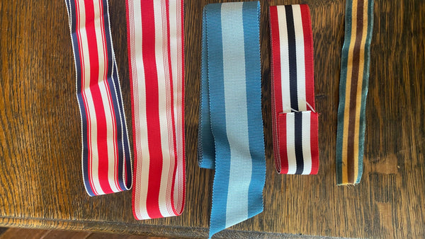 striped custom ribbons