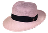 Truffaux rose Traveller Panama hat rollable packable crushable and beautiful