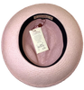 Truffaux rose Traveller Panama hat rollable packable crushable and beautiful inside