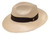 Truffaux Golden casablanca fedora Panama hat soft supple and elegant