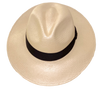 Truffaux Golden casablanca fedora Panama hat soft supple and elegant top